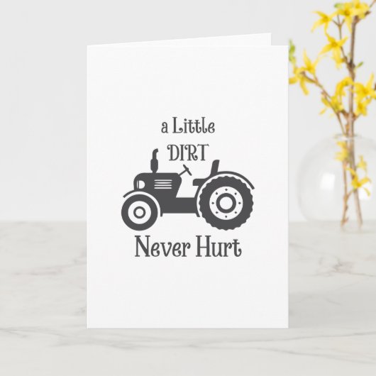 農業用トラクター カード (黄色い花)