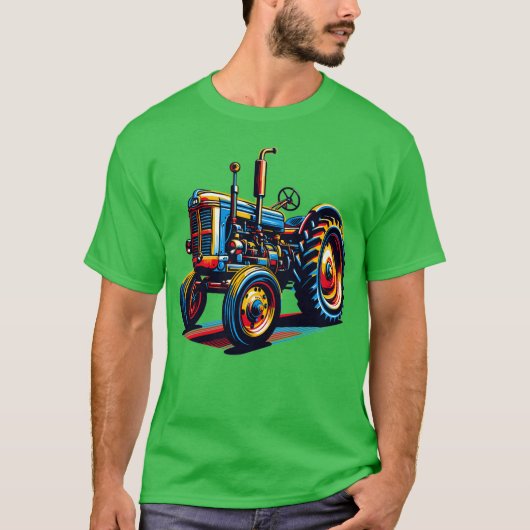 農業用トラクター Tシャツ (正面)