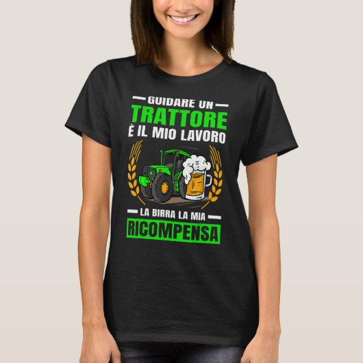 農業用ビール私のトラクター報酬 Tシャツ (正面)