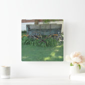 農業用ワゴン スクエア壁時計 (ホーム)