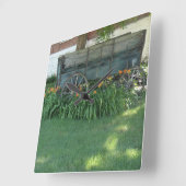 農業用ワゴン スクエア壁時計 (傾斜)