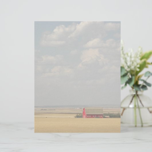 農業用小麦畑景観文房具紙 (スタンド正面)