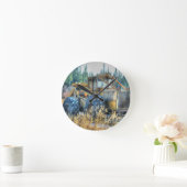 農業用機械、トラクター、バックホー、農業用車両 ラウンド壁時計 (ホーム)