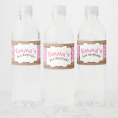 農業用水ボトルラベル（ピンクとブラウン） ペットボトルラベル (ボトル)