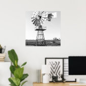 農業用水ポンプ風車 ポスター (ホームオフィス)