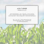 農業用無人機ビジネスQRコード写真テンプレート 名刺