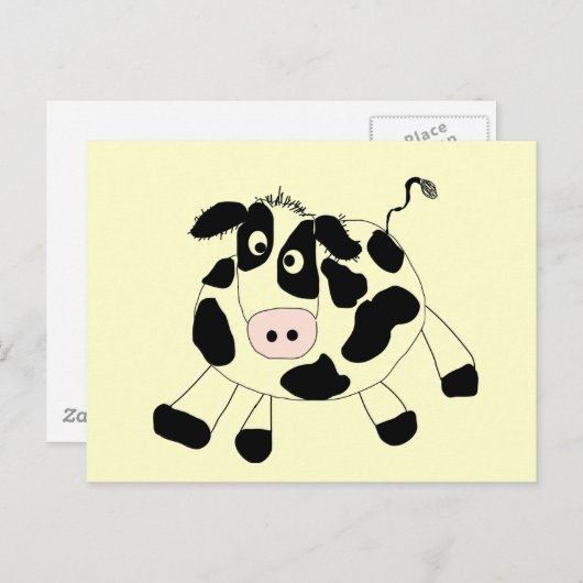 農業用牛Tシャツとギフト ポストカード (正面/裏面)