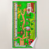 農業用道路 ビーチタオル (正面)