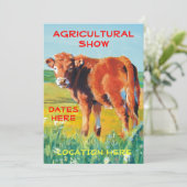 農業祭のご案内 かわいい子牛 招待状 (スタンド正面)