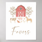 農業誕生日パーティーの好意サイン ポスター (正面)