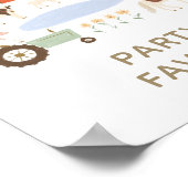 農業誕生日パーティーの好意サイン ポスター (角)