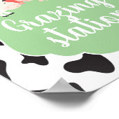 農業誕生日パーティーの看板の放牧ステーションの食の看板 ポスター (角)