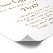 農業誕生日パーティータイムカプセルの看板 ポスター (角)