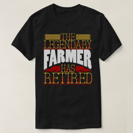 農業農家退職 Tシャツ (デザイン正面)