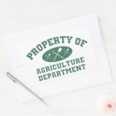 農業部ステッカーのプロパティ 長方形シール (封筒)