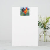農業鳥の鶏絵画肉 便箋 (スタンド正面)