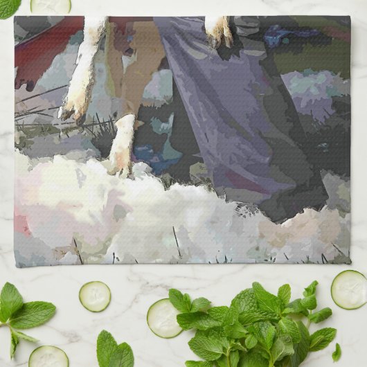 農業 キッチンタオル (折り畳み)