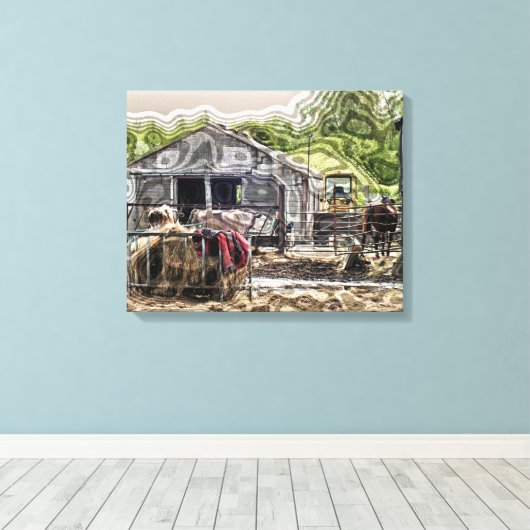 農業 キャンバスプリント (インサイチュ (ウッドフロア))