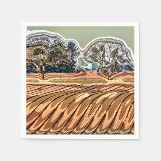 農業 スタンダードカクテルナプキン (正面)