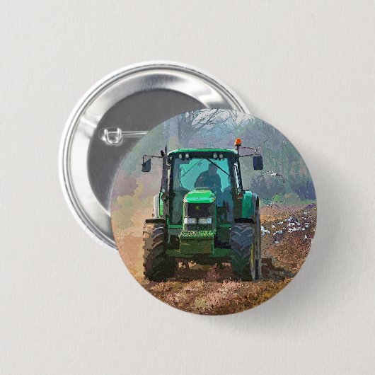 農業 缶バッジ (正面&裏面)