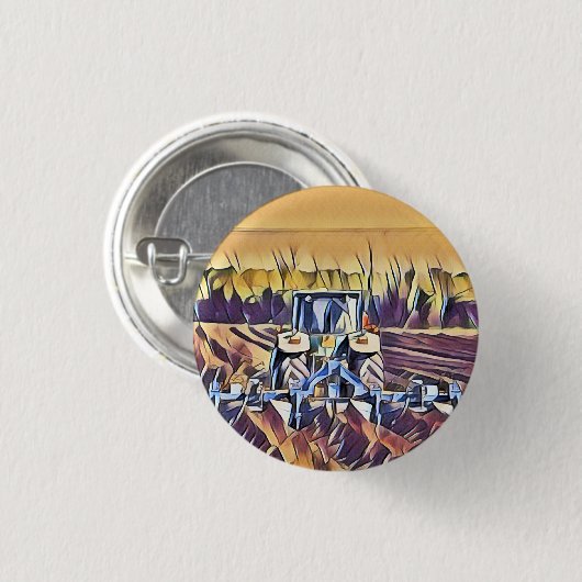 農業 缶バッジ (正面&裏面)