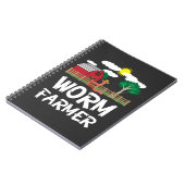 農業-農家のギフト--に堆肥を施している農場みみず ノートブック (左側)