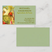 農業、農業およびvegの店 名刺 (正面/裏面)