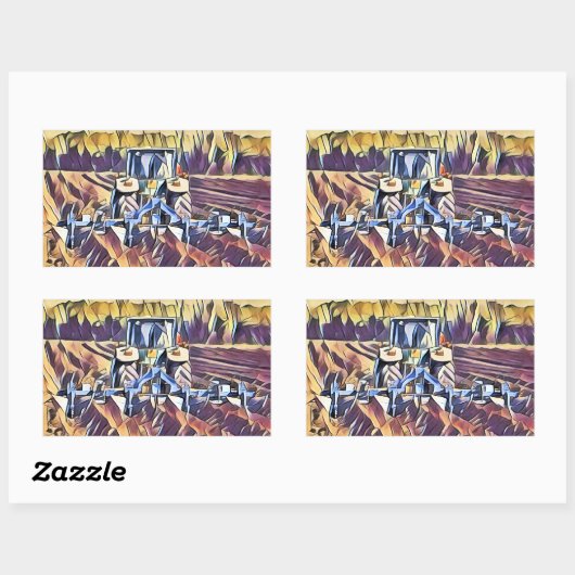 農業 長方形シール (シート)