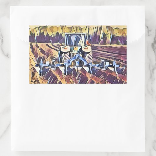 農業 長方形シール (バッグ)