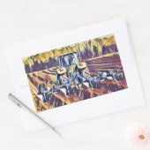 農業 長方形シール (封筒)