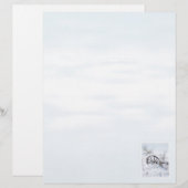 農機具冬の雪景色レターヘッド (正面/裏面)