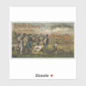 農機販売用農家付き現場販売員 シール (シート)