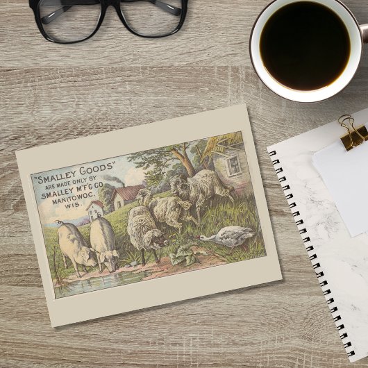 農産動物広告のエフェラ ポストカード