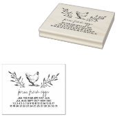 農産卵デート卵カートン切手 ラバースタンプ (押印)