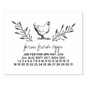 農産卵デート卵カートン切手 ラバースタンプ (インプリント)