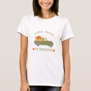 農産新鮮なカボチャの水の色秋秋 Tシャツ