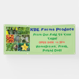 農産物の旗 横断幕