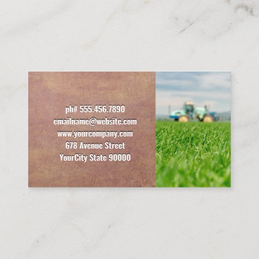 農産物の木箱 | 農家オントラクター 名刺 (裏面)