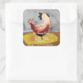 農産物産卵業 スクエアシール (バッグ)