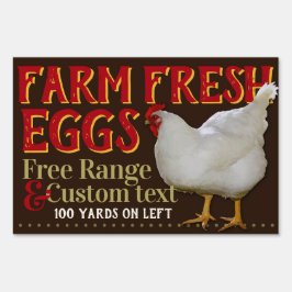 農産生卵の販売カスタマイズ可能な看板 アウトドアサイン