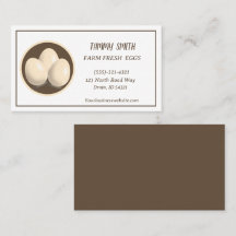農産生卵の販売名刺