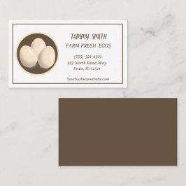 農産生卵の販売名刺 名刺