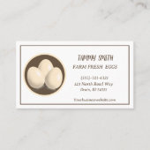 農産生卵の販売名刺 名刺 (正面)