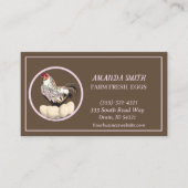 農産生卵の販売名刺 名刺 (正面)