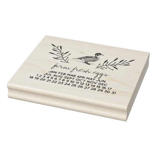 農産生卵アヒル卵カートンスタンプ ラバースタンプ (スタンプ)