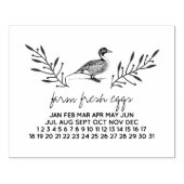 農産生卵アヒル卵カートンスタンプ ラバースタンプ (インプリント)