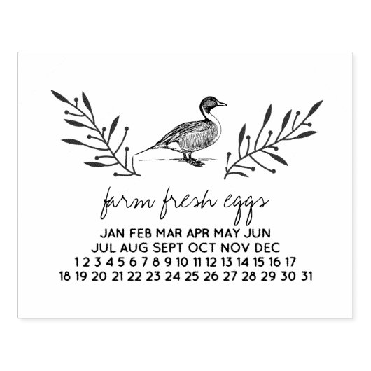 農産生卵アヒル卵カートンスタンプ ラバースタンプ (インプリント)