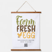 農産生卵カスタム業 吊り下げ型タペストリー (正面)