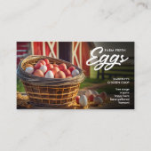 農産生卵シンプル鶏卵市場 名刺 (正面)