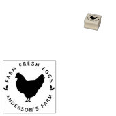 農産生卵スタンプ鶏農家 ラバースタンプ (押印)